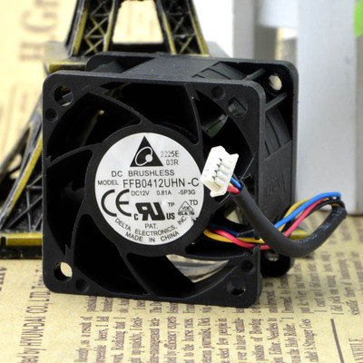 Original Delta FFB0412UHN-C Cooling Fan DC 12V 0.81A 4-Wires FFB0412UHN-C Fans